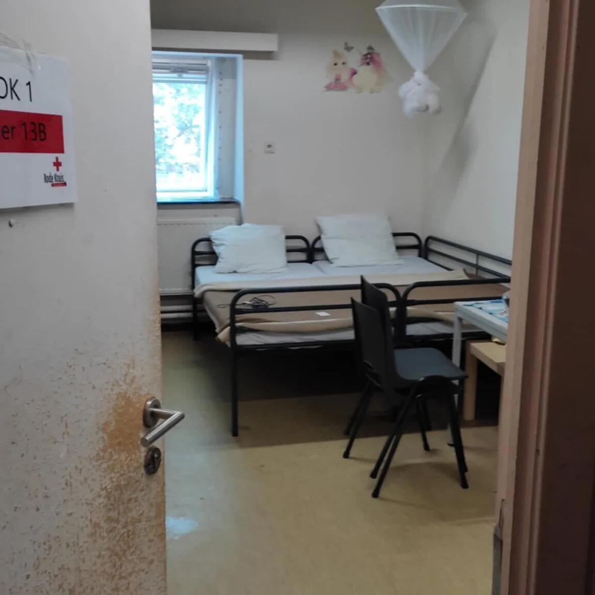Комната в бельгийском лагере, где жила семья Корбанов. Фото предоставлено героем