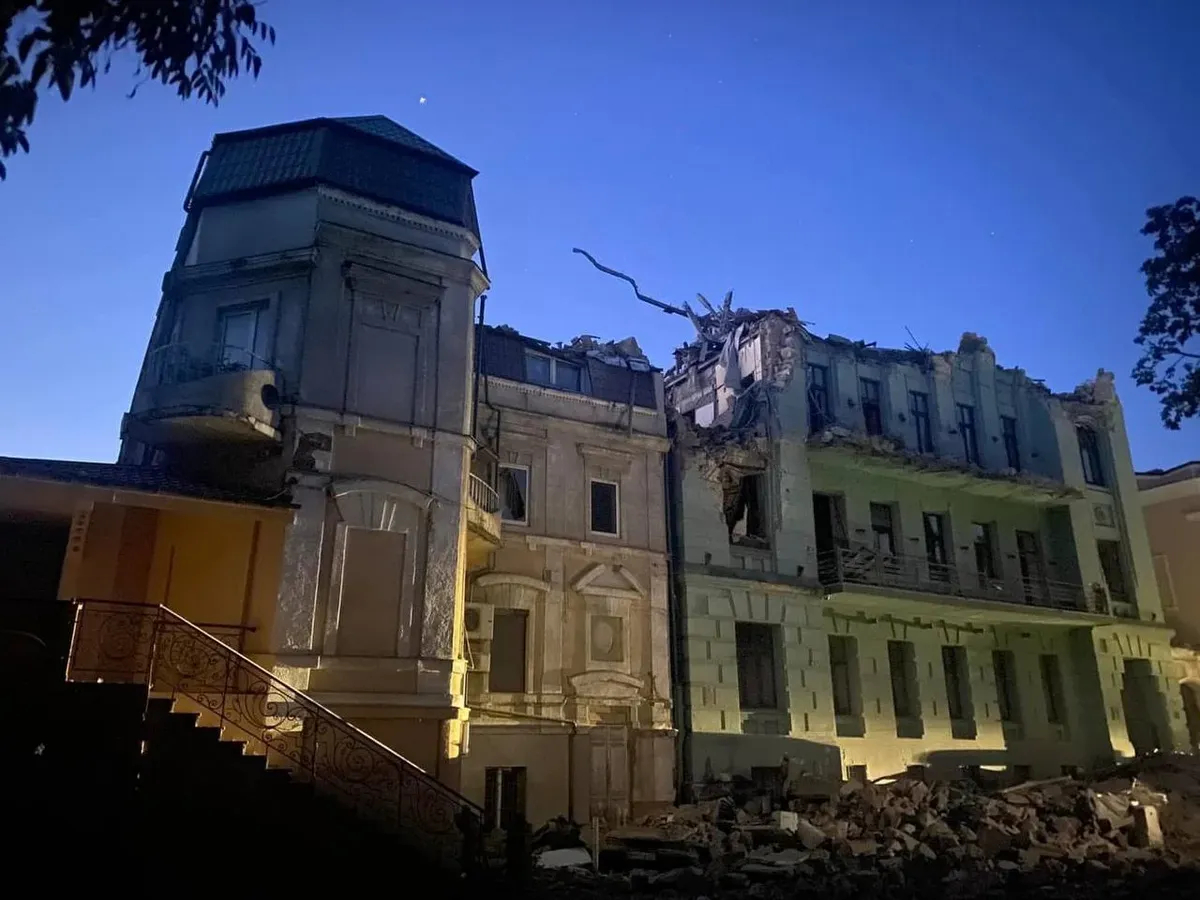 Дом ученых в Одессе. Фото: телеграм-канал «Одесса. Официально»