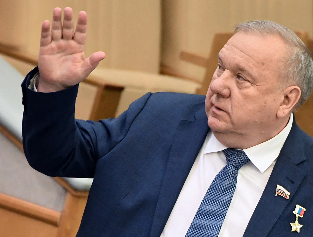 Владимир Шаманов во время заседания Государственной думы, Москва, 7 декабря 2022 года. Фото: Дмитрий Духанин / Коммерсантъ / Sipa USA / Vida Press