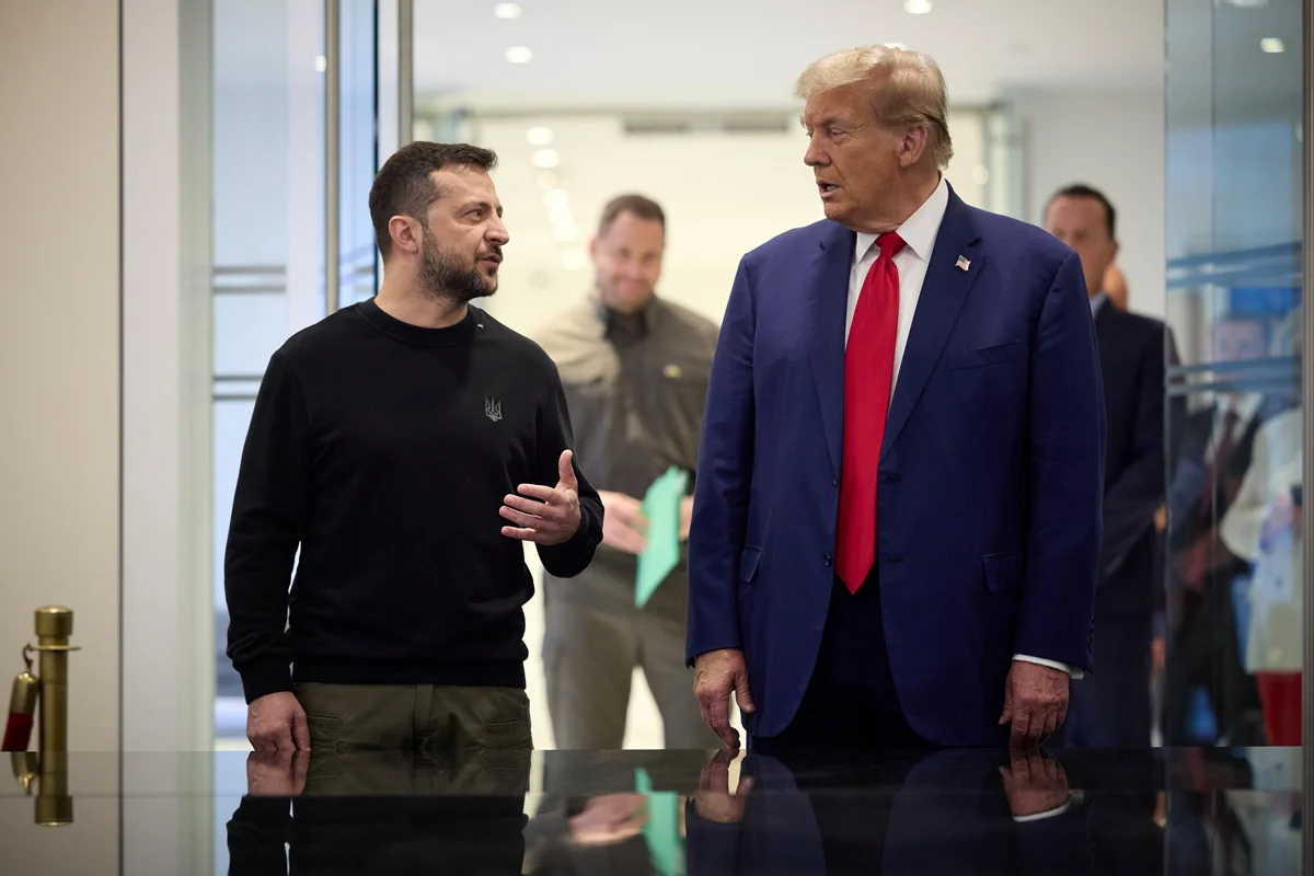 Владимир Зеленский и Дональд Трамп во время встречи в Нью-Йорке, 27 сентября 2024 года. Фото: Офис Президента Украины