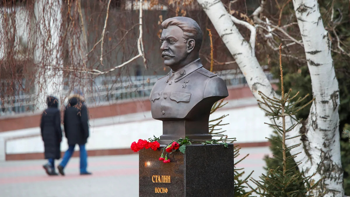 Памятник Иосифу Сталину в Волгограде, 3 февраля 2023 года. Фото: Кирилл Брага / Reuters / Scanpix / LETA