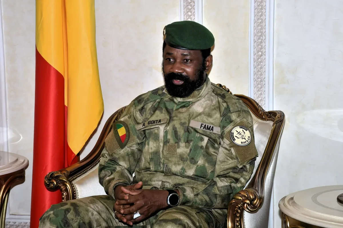 Mali’s interim president, Colonel Assimi Goïta. Photo: Remi Zoeringre / EPA-EFE