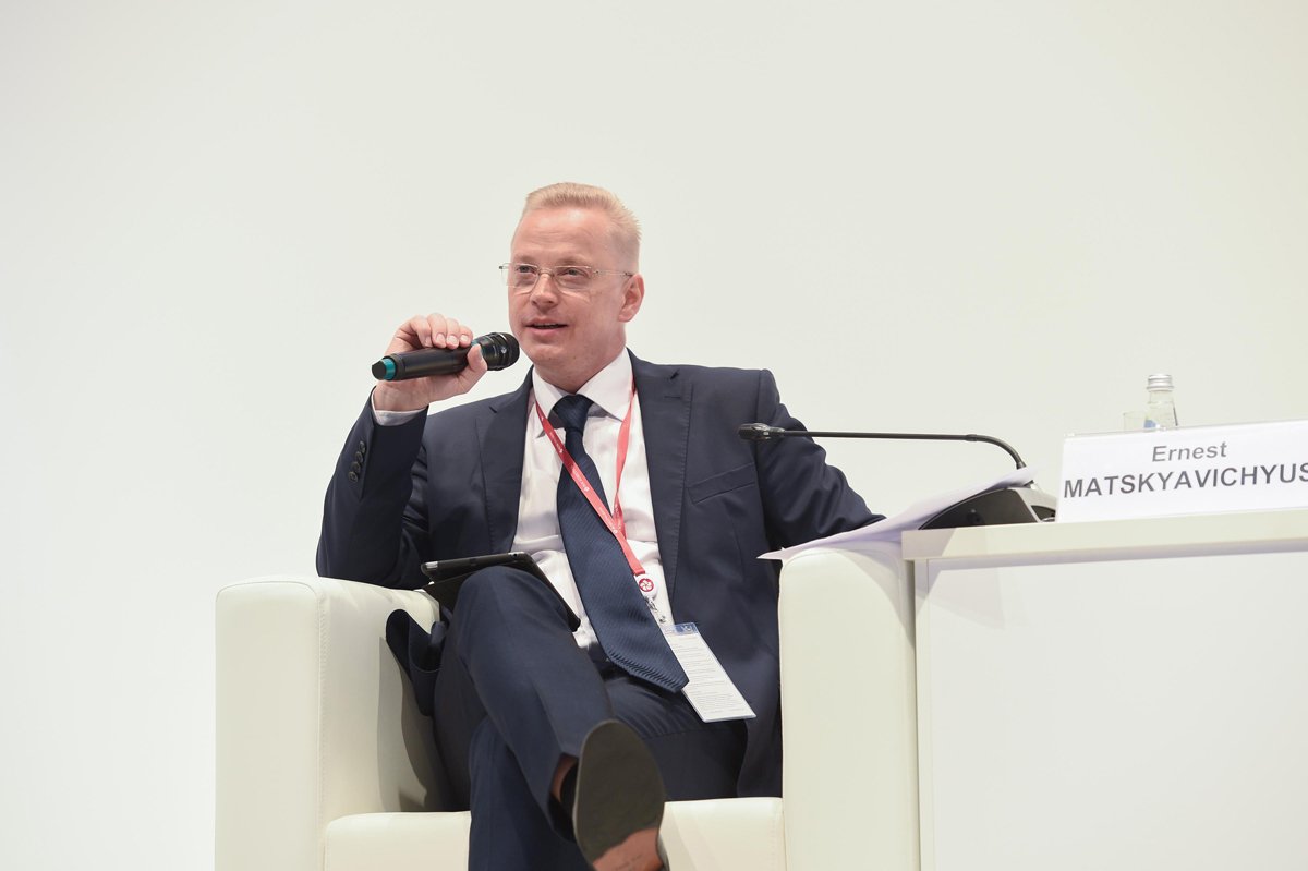 Эрнест Мацкявичюс, 2018 год. Фото: Николай Корешков / Росконгресс