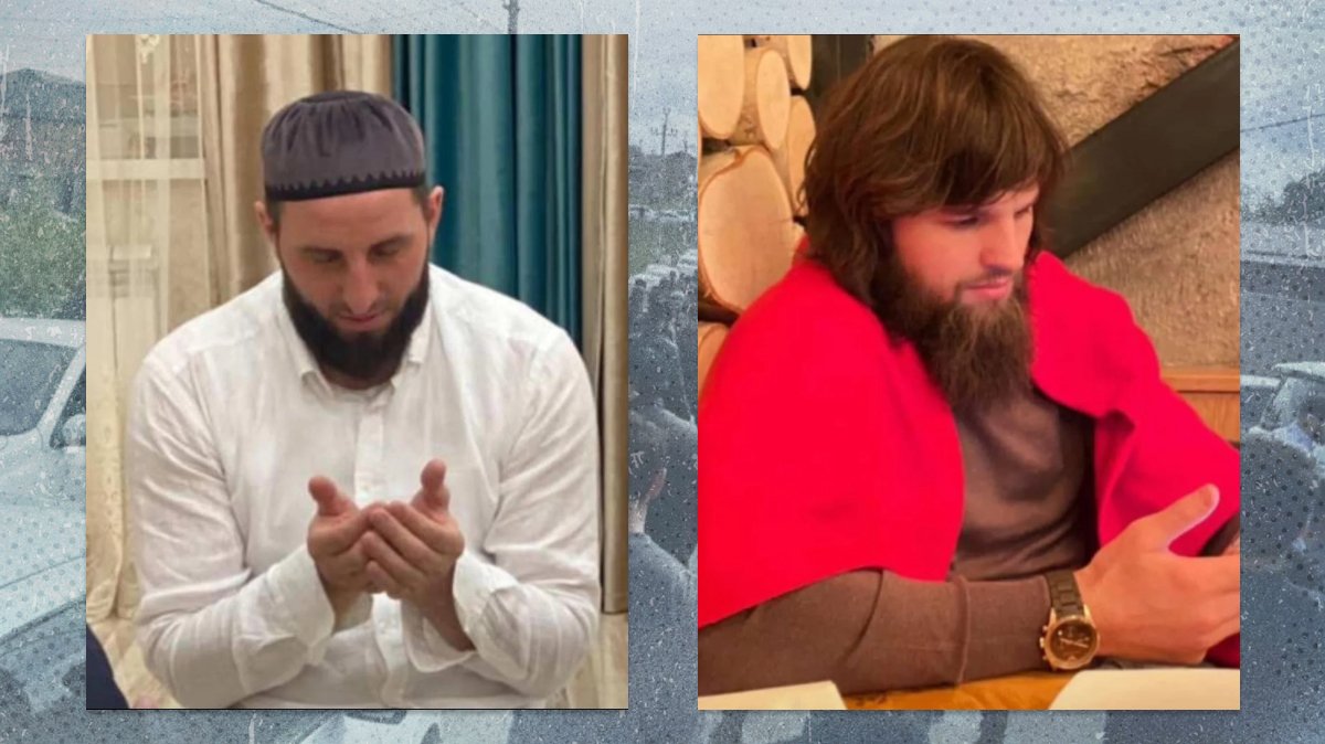 Погибшие в ходе стрельбы Адам Алмазов (слева) и Исламбек Эльмурзиев (справа). Фото: Фортага