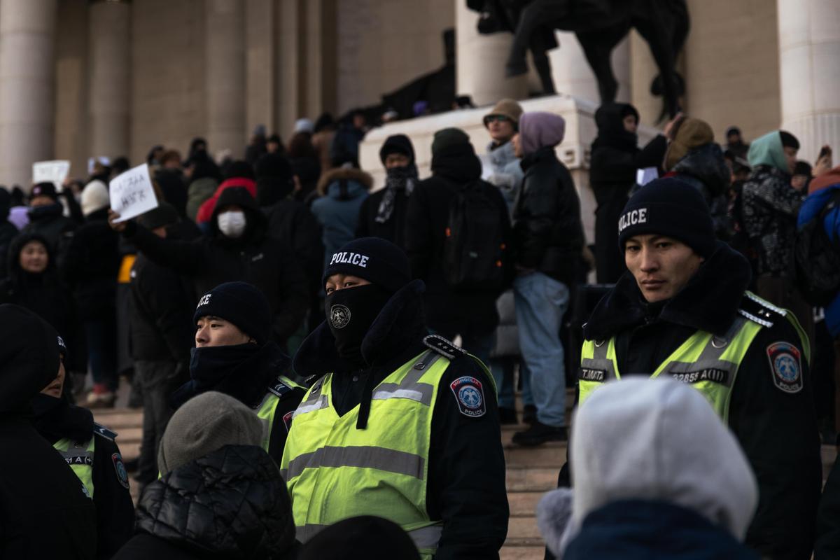 Протесты в Монголии. Фото: Twitter