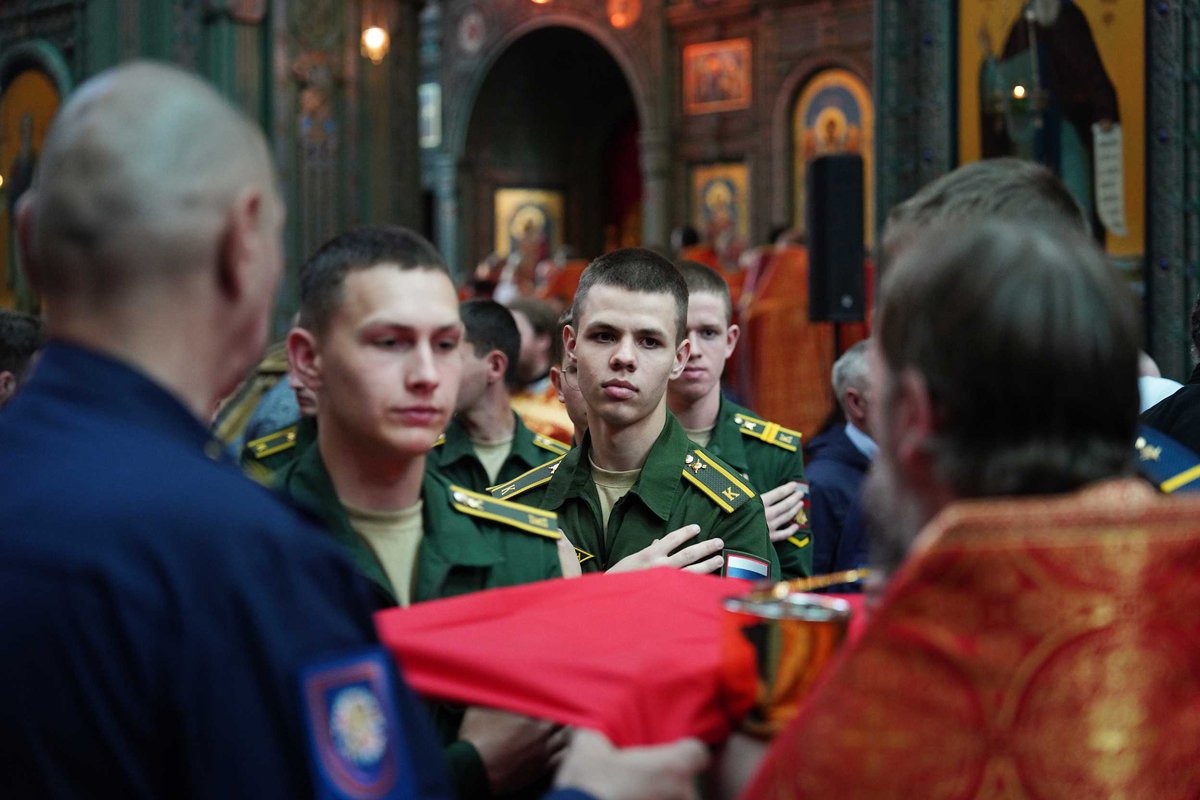 Патриаршее служение в храме Вооруженных сил РФ. Фото: Игорь Палкин /  patriarchia.ru