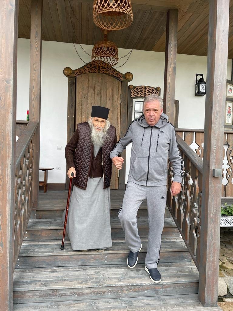 Схиархимандрит Илий (Ноздрин) и Геннадий Цурков. Фото: Орловская митрополия РПЦ МП