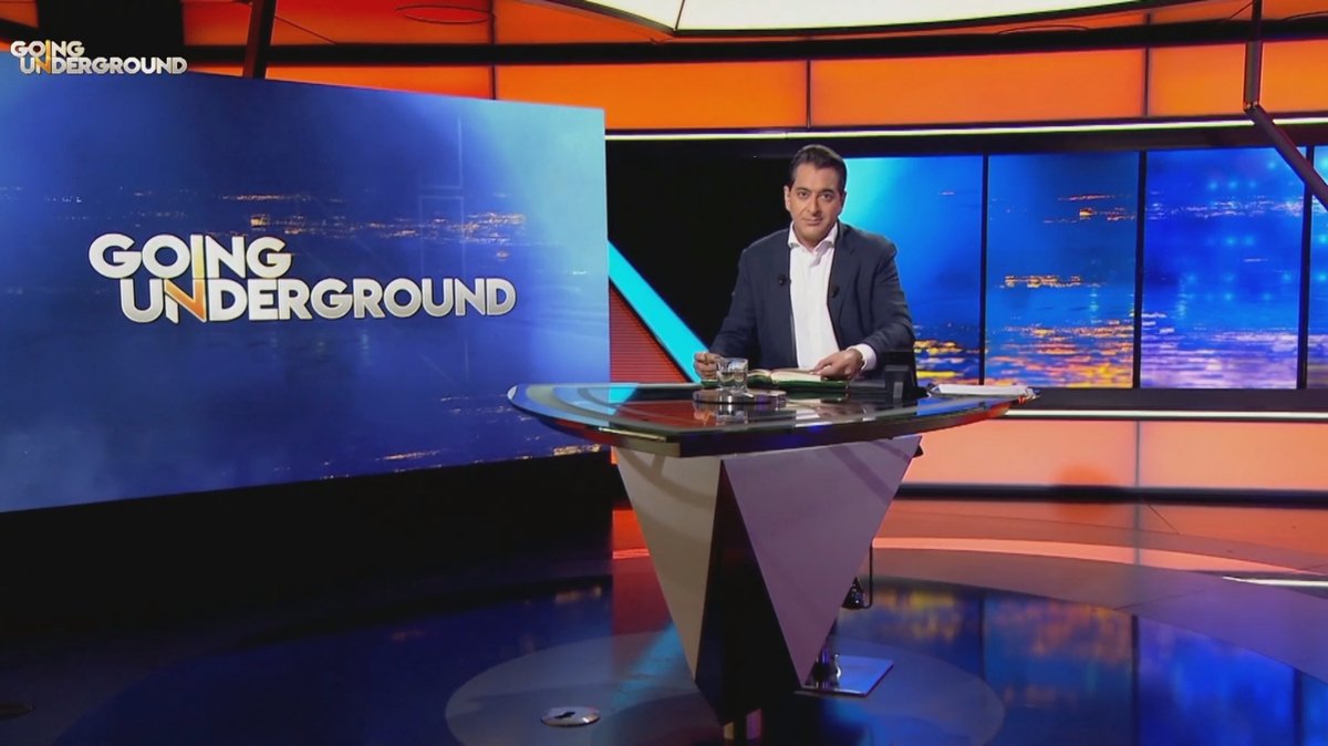 Афшин Раттанси, скриншот из выпуска Going Underground / Rumble