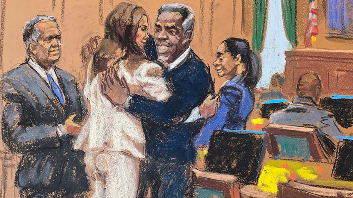 Шон Комбс со своими адвокатами в зале суда, рисунок судебного художника. Источник:  fox5ny.com