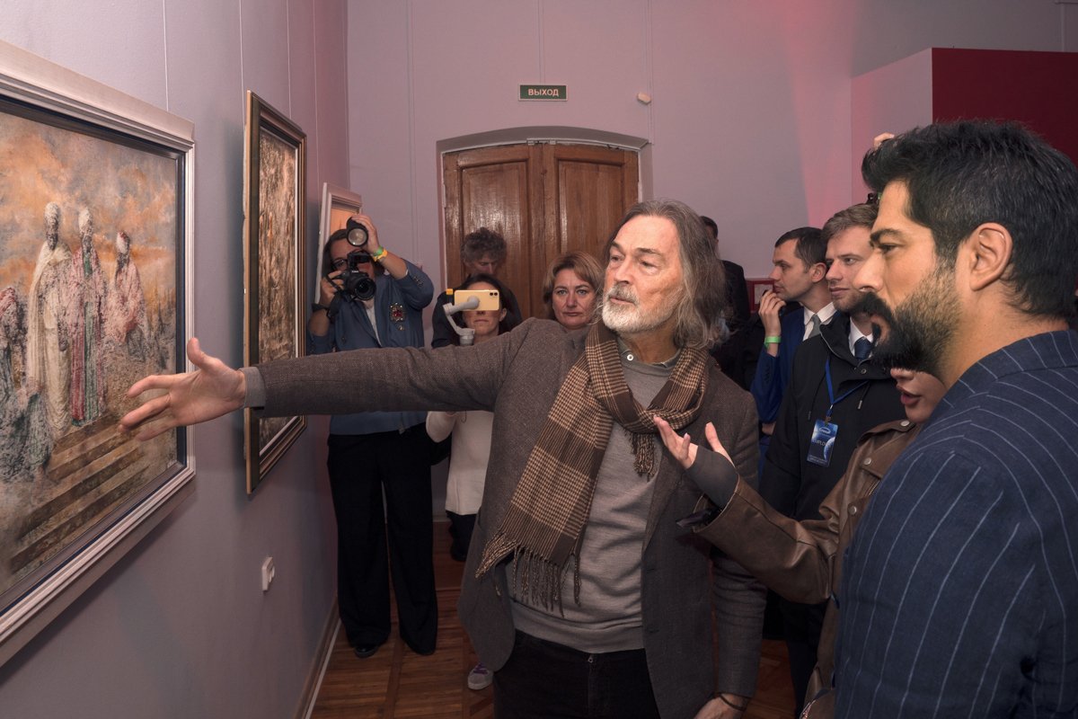 Выставка Никаса Сафронова в Петропавловской крепости, Санкт-Петербург, 9 октября 2024 года. Фото: Алексей Смирнов / Коммерсантъ / Sipa USA / Vida Press