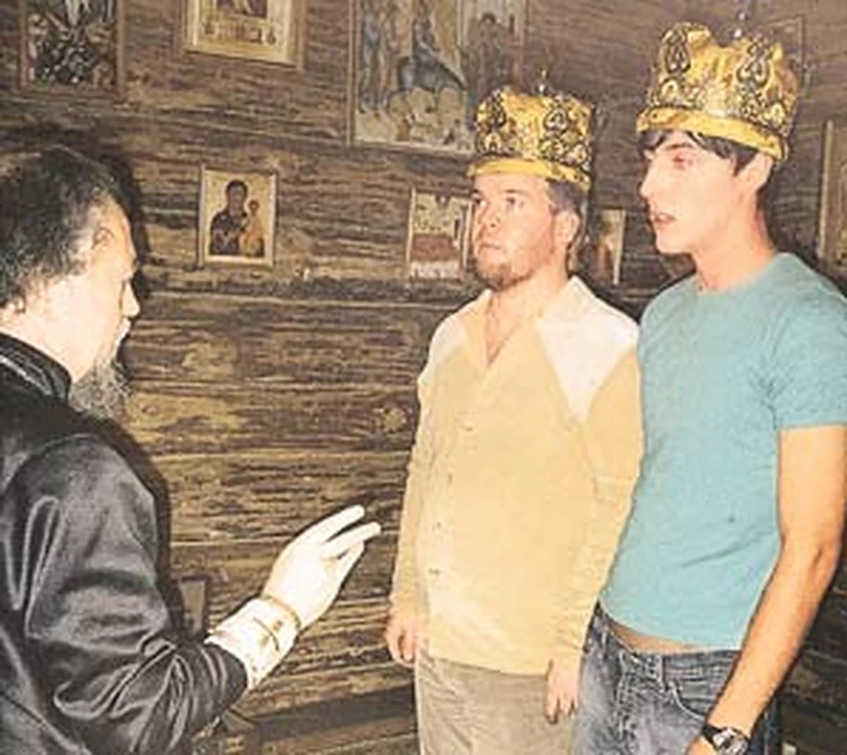 Венчание Дениса Гоголева и Михаила Морозова. Фото: kp.ru