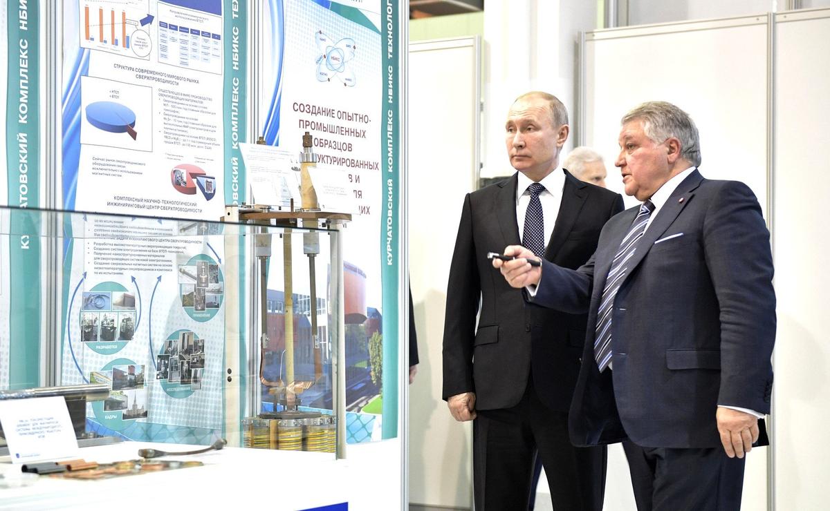 Михаил Ковальчук и Владимир Путин, 2018 год. Фото: Wikimedia Commons , CC BY 4.0