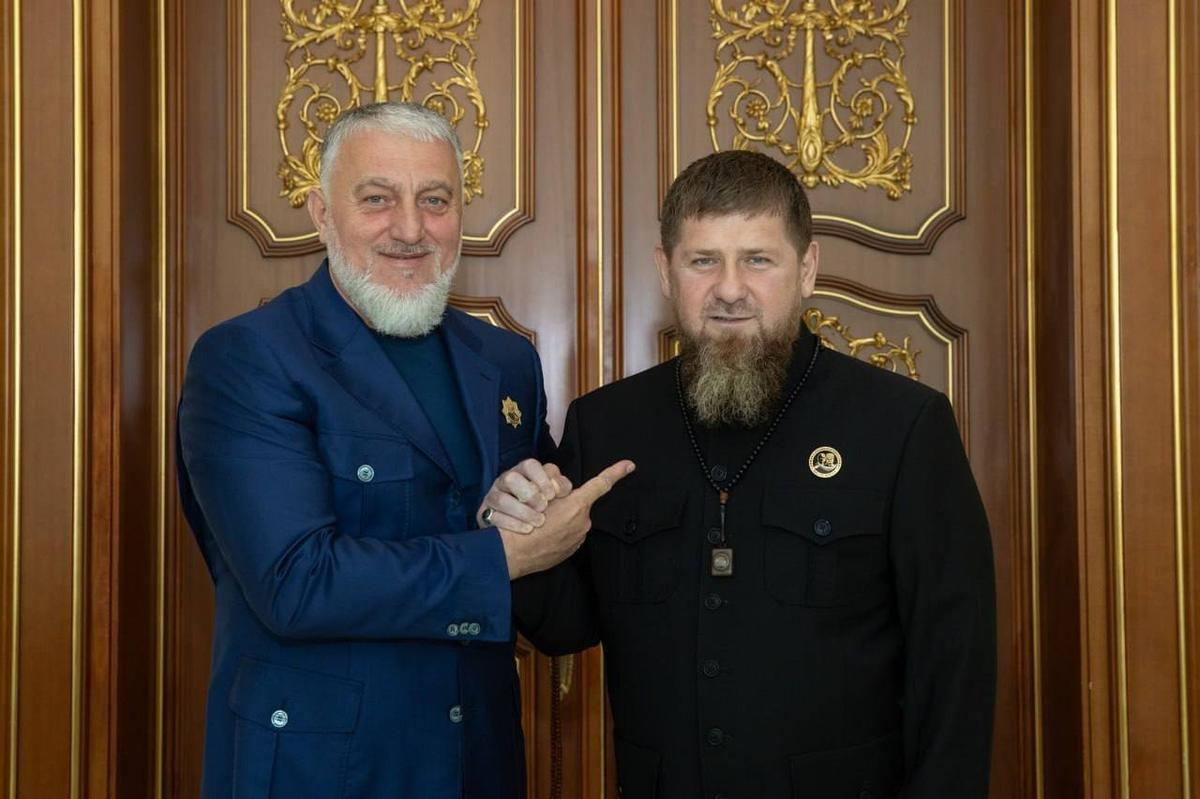 Адам Делимханов и Рамзан Кадыров. Фото: Telegram-канал Адама Делимханова