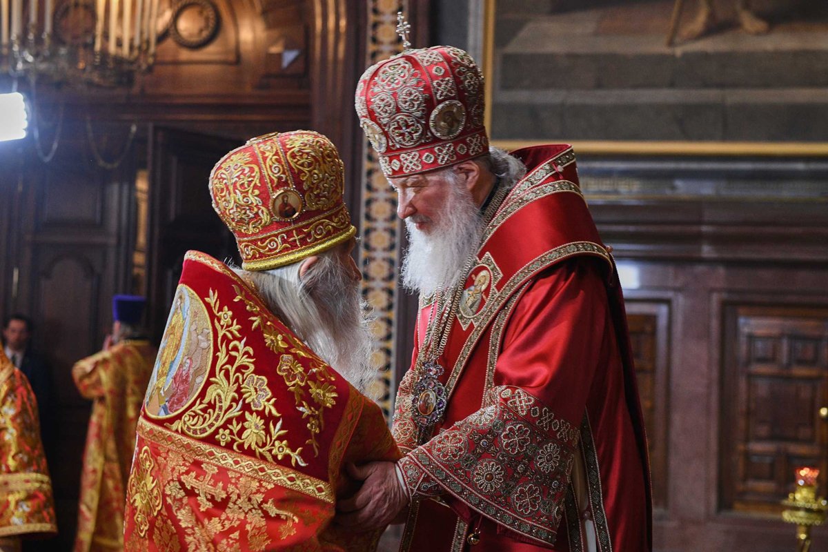 Схиархимандрит Илий Ноздрин и Патриарх Кирилл. Фото: страница Схиархимандрита в  VK