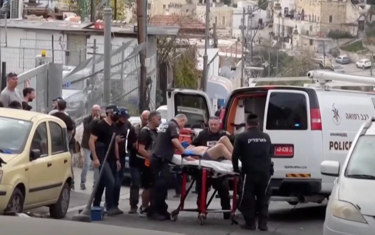 Место теракта в Иерусалиме. Фото: Twitter