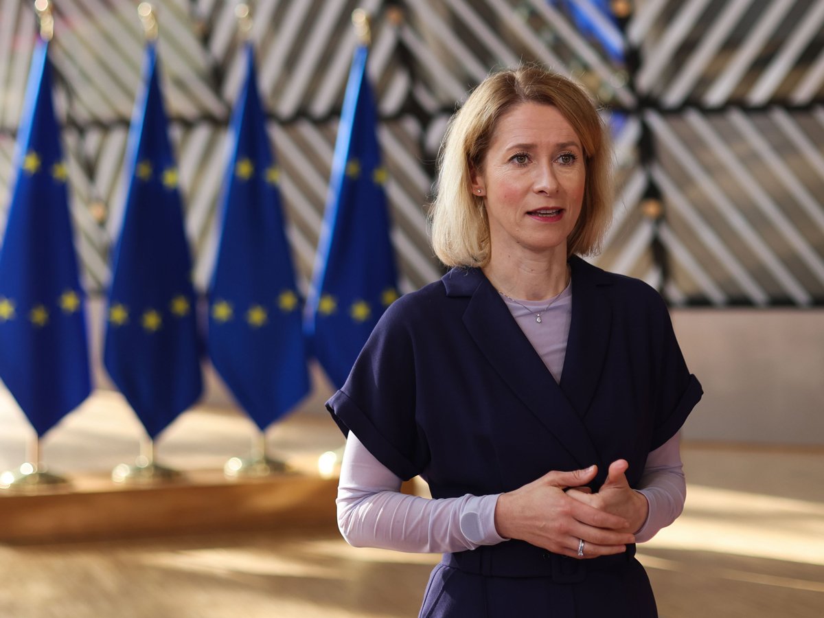 Глава дипломатии ЕС Кая Каллас перед началом Совета ЕС по иностранным делам, Брюссель, Бельгия, 26 мая 2025 года. Фото: Olivier Hoslet / EPA