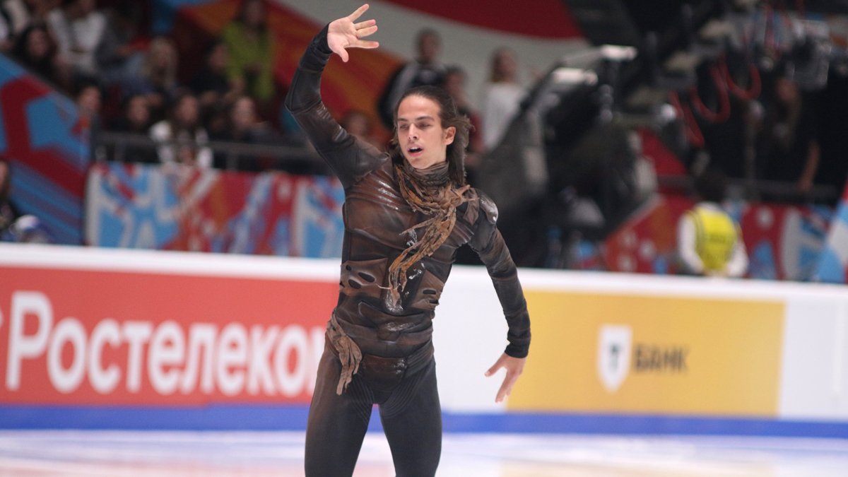 Пётр Гуменник на контрольных прокатах российских фигуристов в Санкт-Петербурге, 14 сентября 2024 года. Фото: Maksim Konstantinov / SOPA Images / Sipa USA / Vida Press