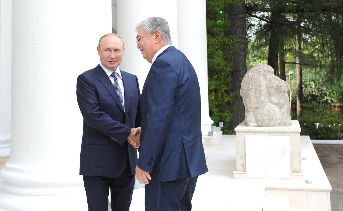 Владимир Путин и Касым-Жомарт Токаев. Фото: Kremlin