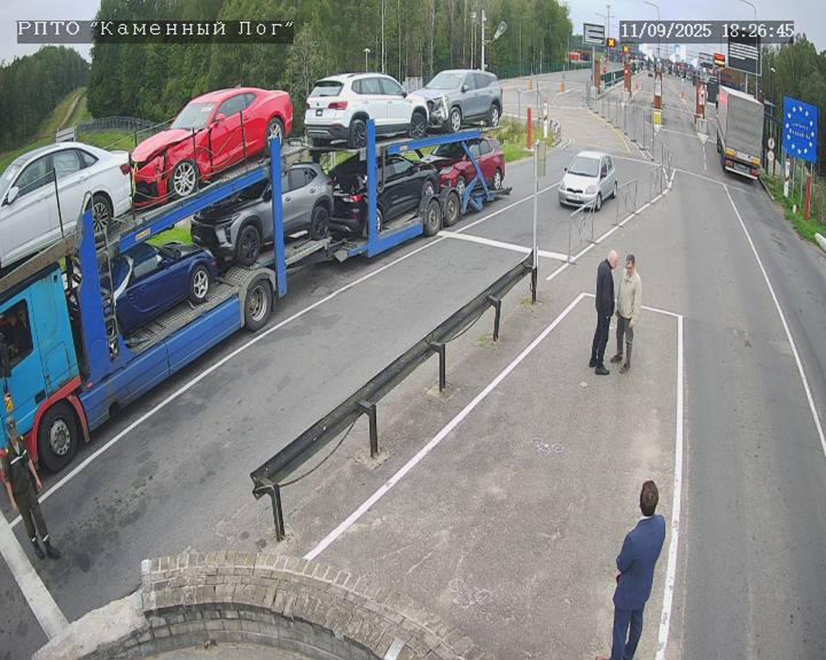 Николай Статкевич на литовско-белорусской границе, 11 сентября 2025 года. Фото: Медиазона. Беларусь /  Telegram