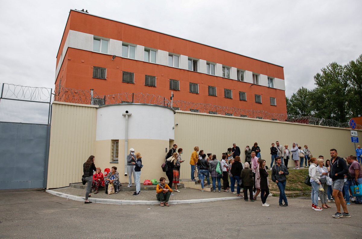 Изолятор на Окрестина в Минске, Беларусь, 12 августа 2020 года. Фото: Tatiana Zenkovich / EPA